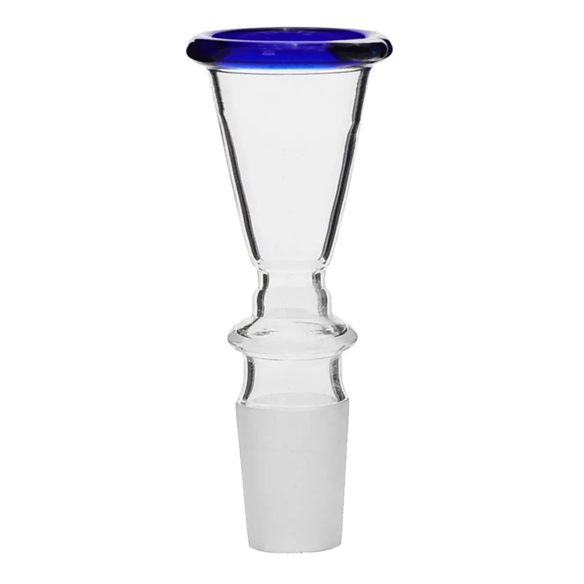 Foyer en verre entonnoir 18,8 bleu