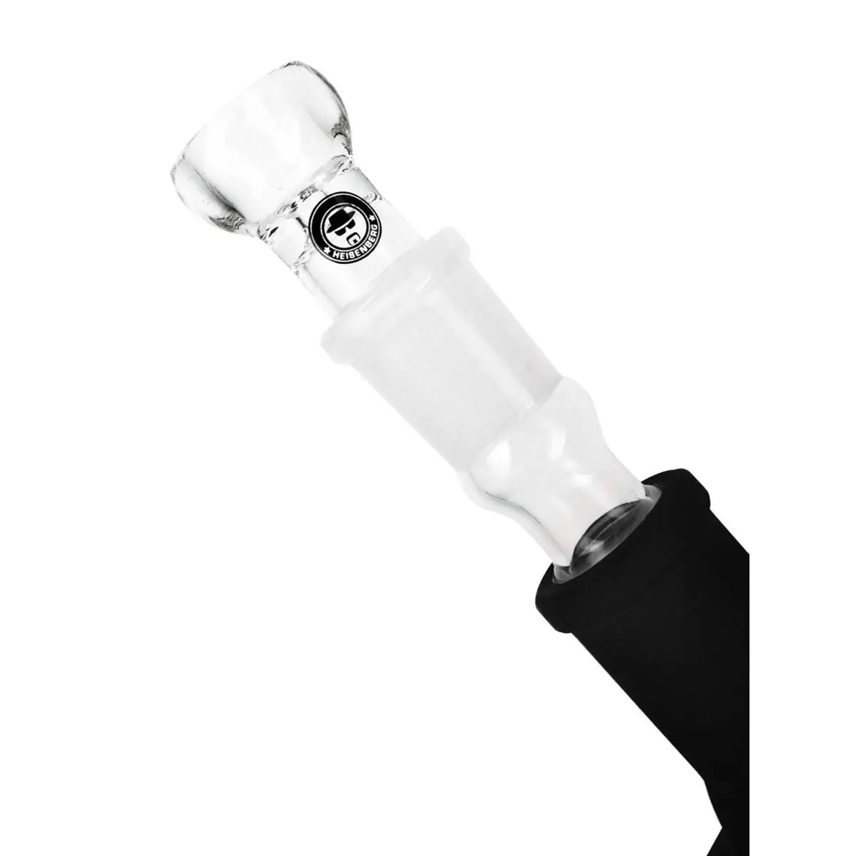 Heisenberg Bong en verre avec base en silicone 'Black Skyler'