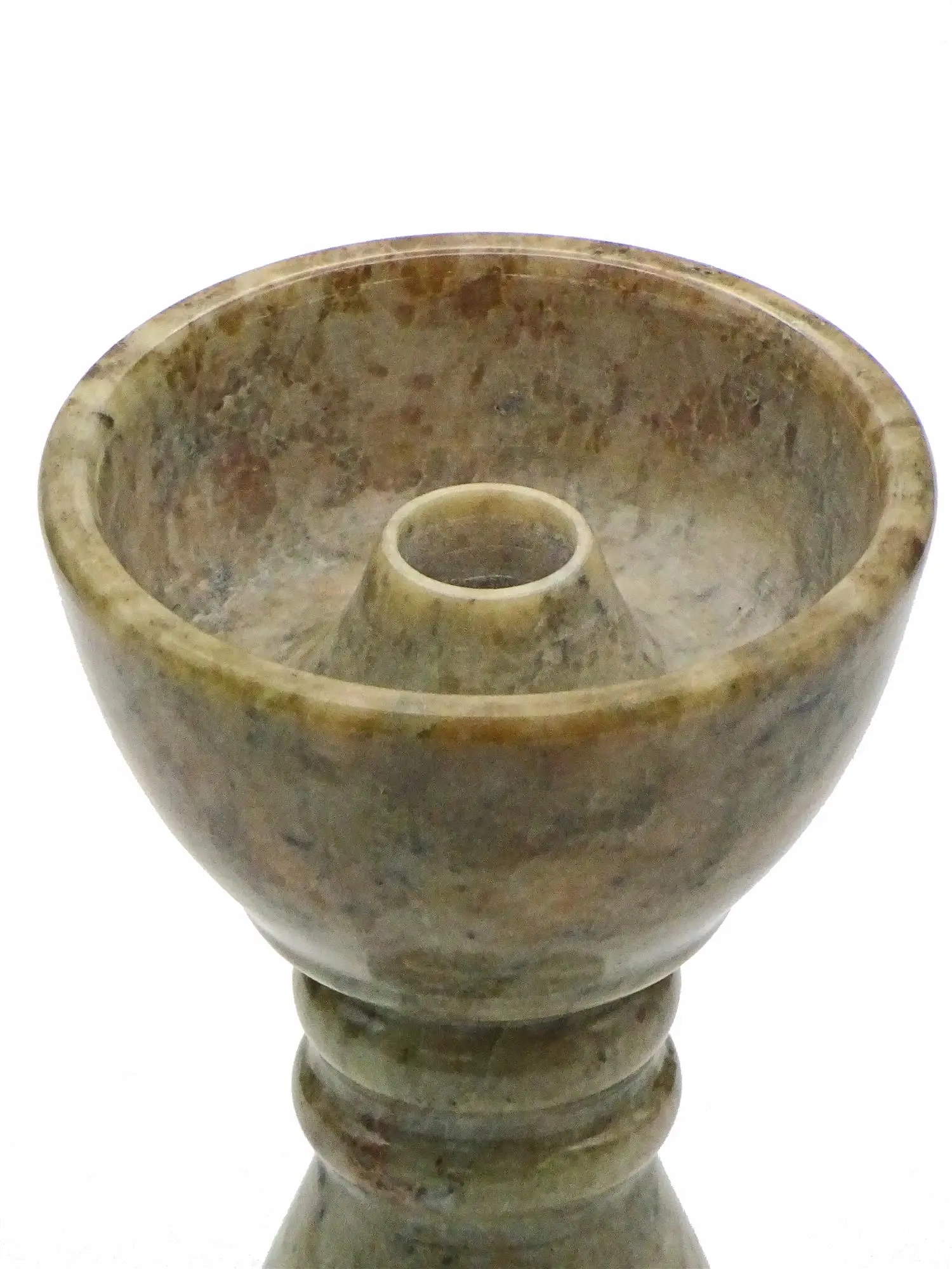 Tête de Shisha en pierre ollaire 9cm trou singulier