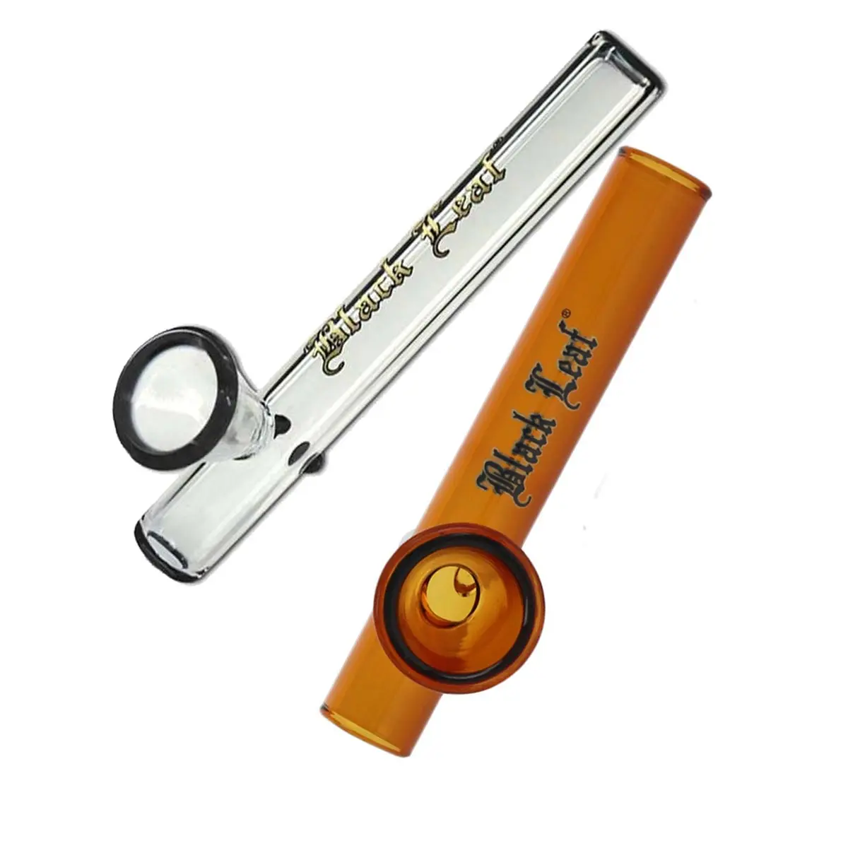 Black Leaf Kawumm - pipe en verre noir