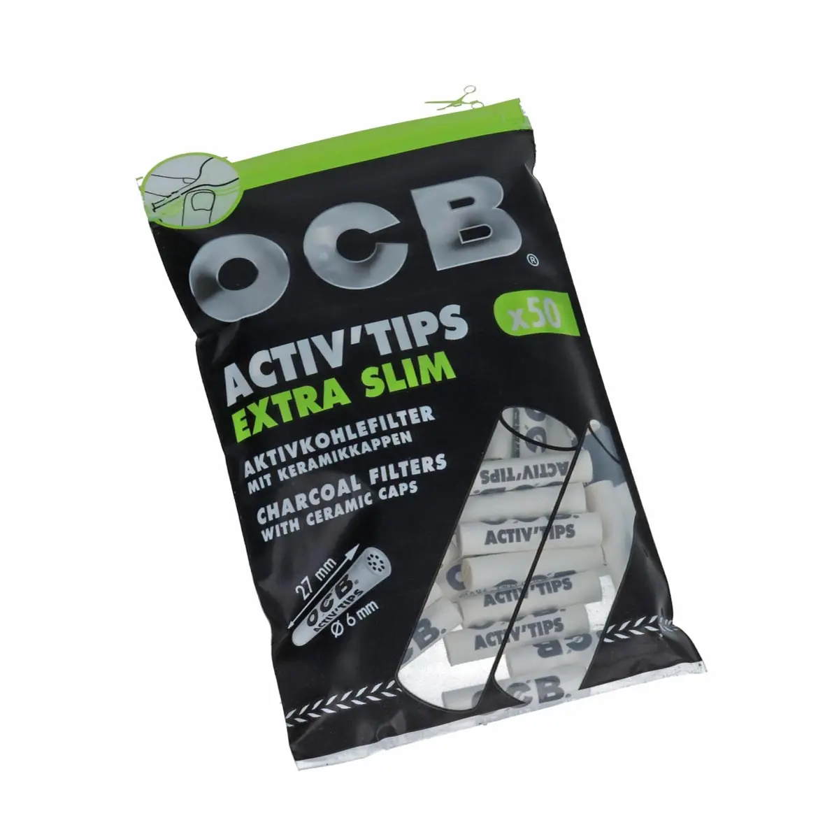 OCB Activ' Tips Extra Slim 6mm
