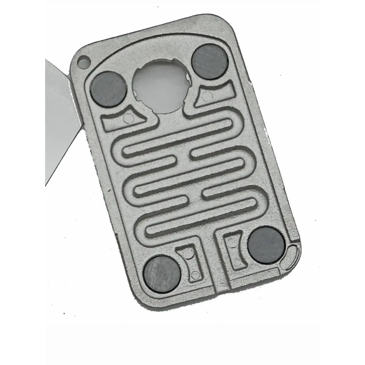 Silver Palm Leaf pipe magnetique