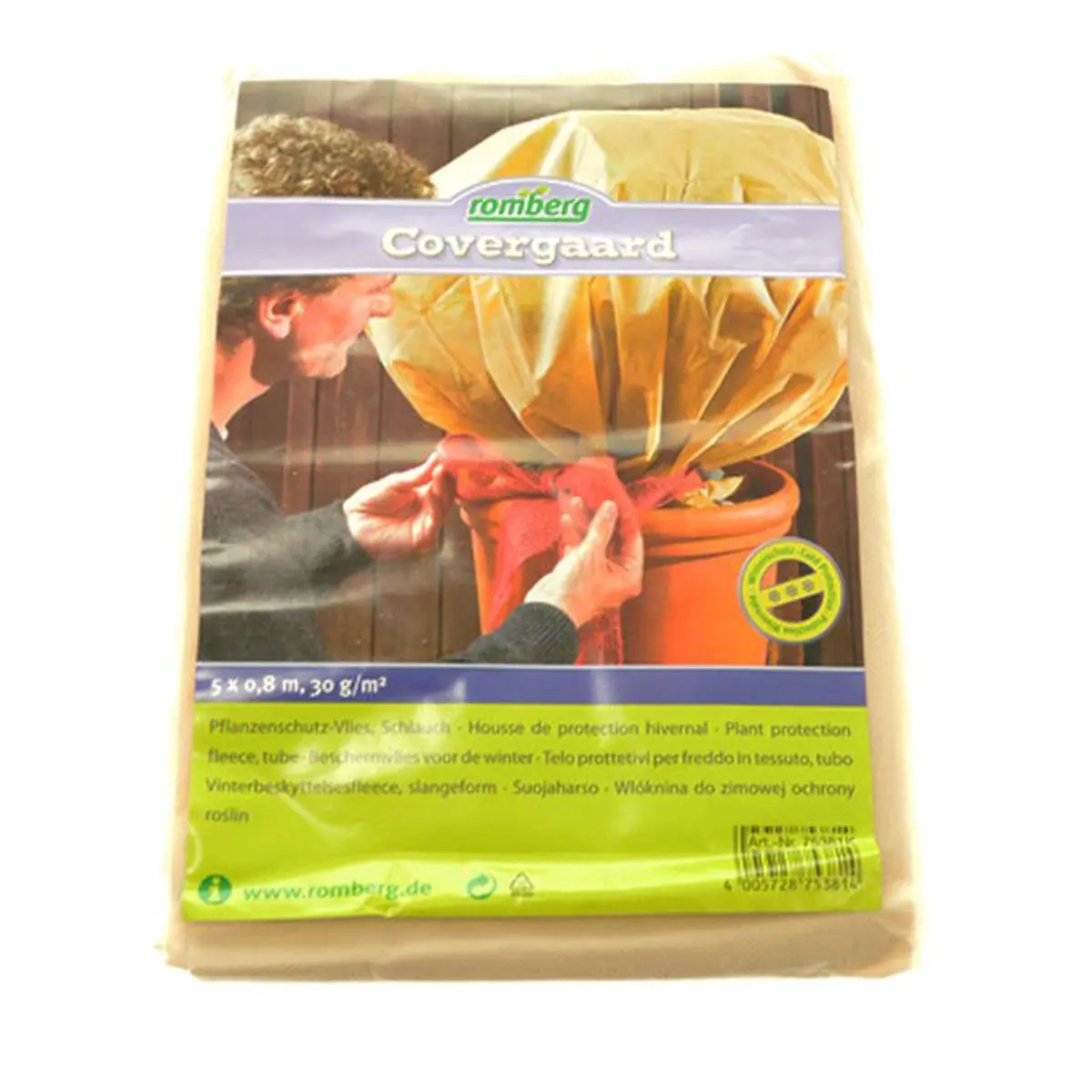 Voile de protection hivernal, 5 x 0,8 m, 30g/m²