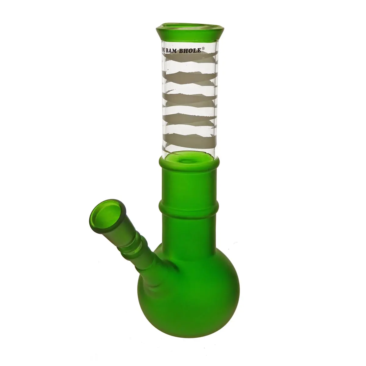 Bong en verre sablé 24cm 14.5mm Vert