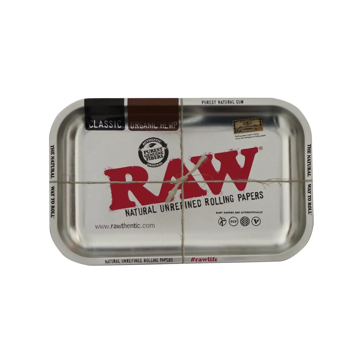 RAW Rolling Tray Plateau à rouler Small Métallique