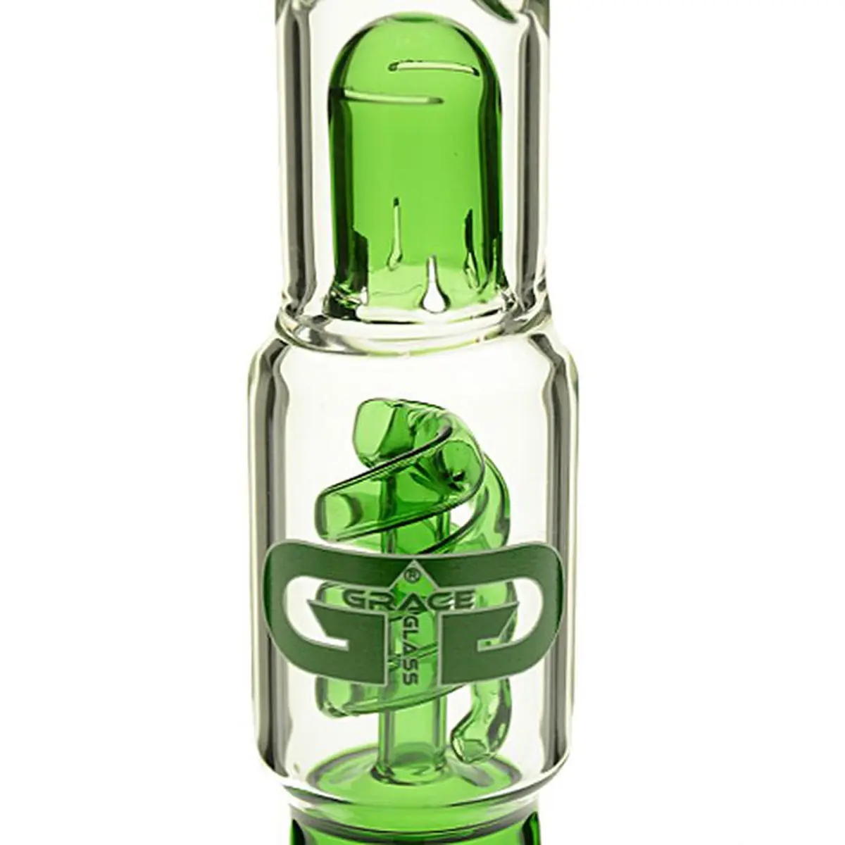 Grace Glass bang en verre "Lewd Green Lucy" 35cm