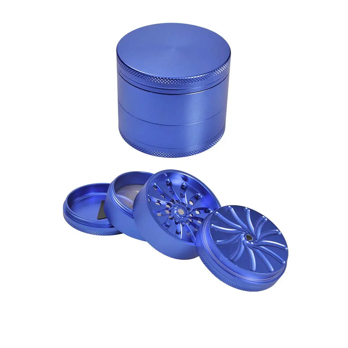 Masher grinder en aluminium bleu