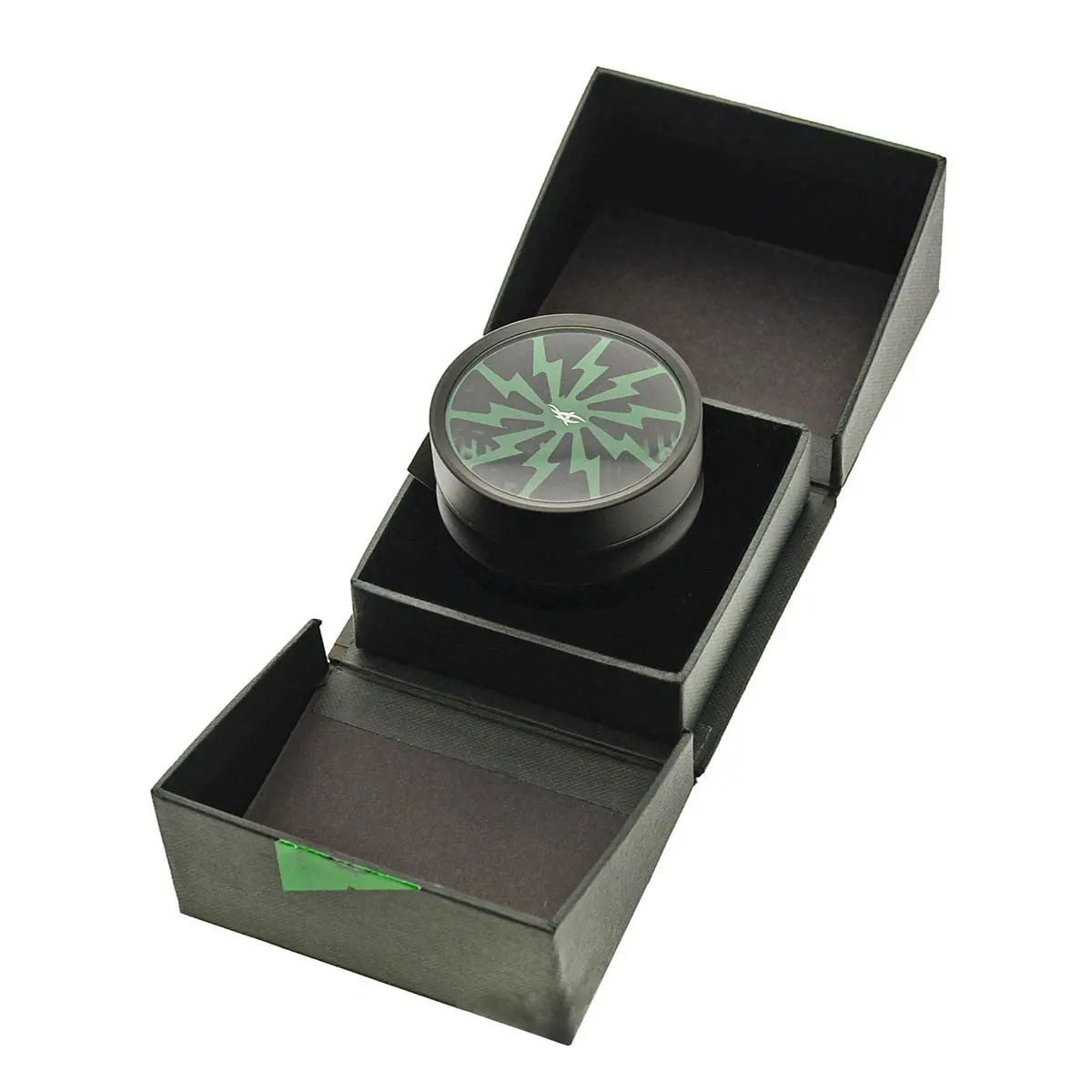 Thorinder Grinder avec fenêtre noir / vert