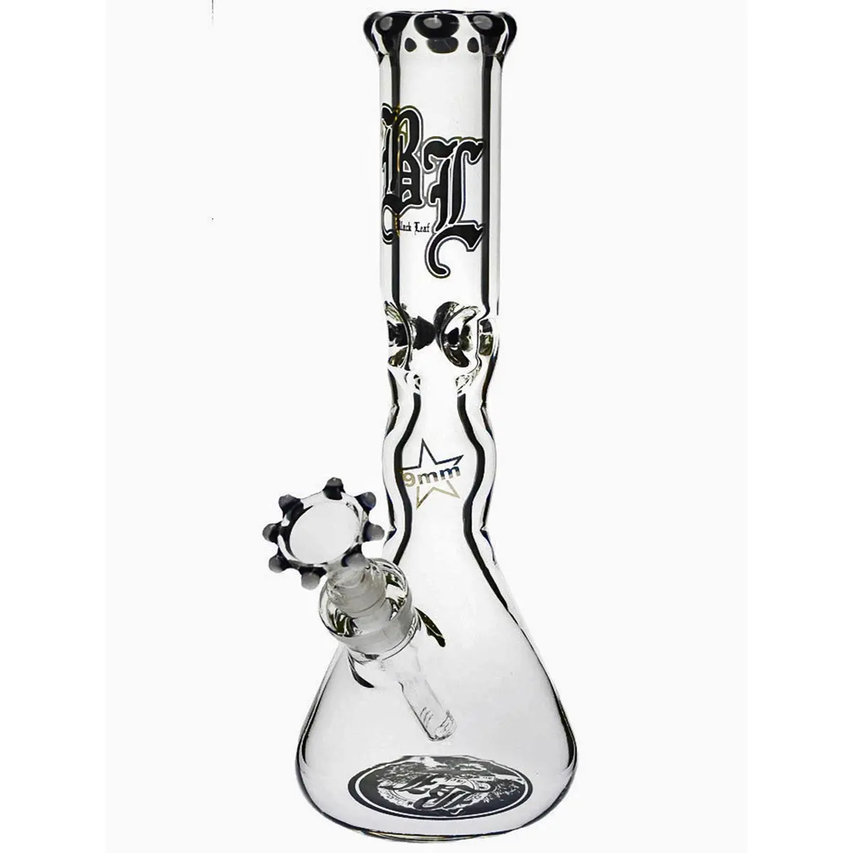 Black Leaf 9mm Bong "Sölid Smökynator" - noir