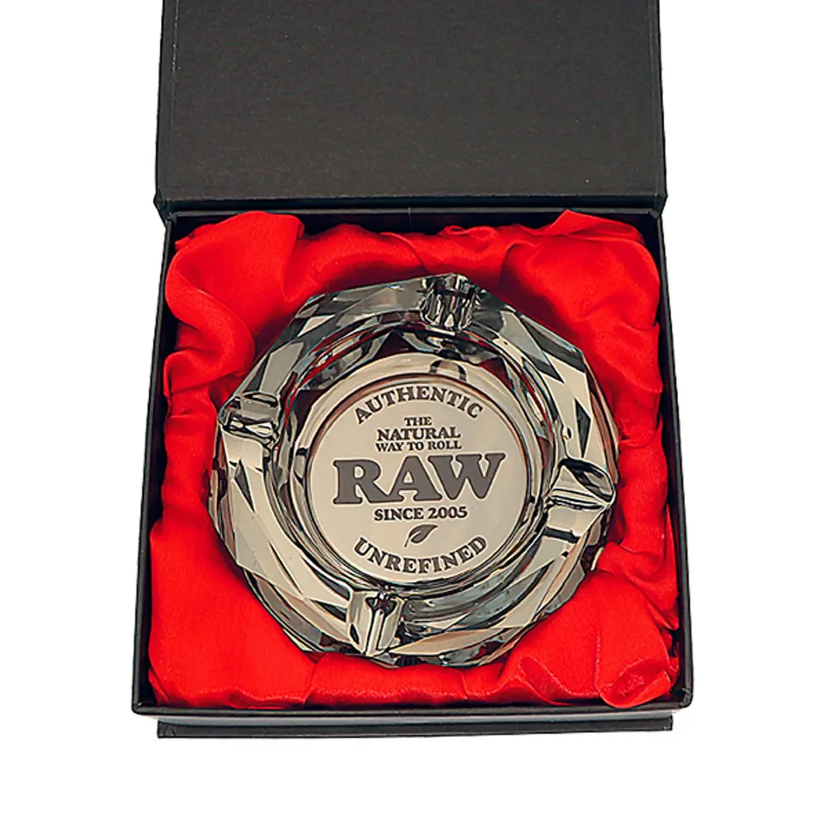 Cendrier de table RAW en verre 'Darkside'