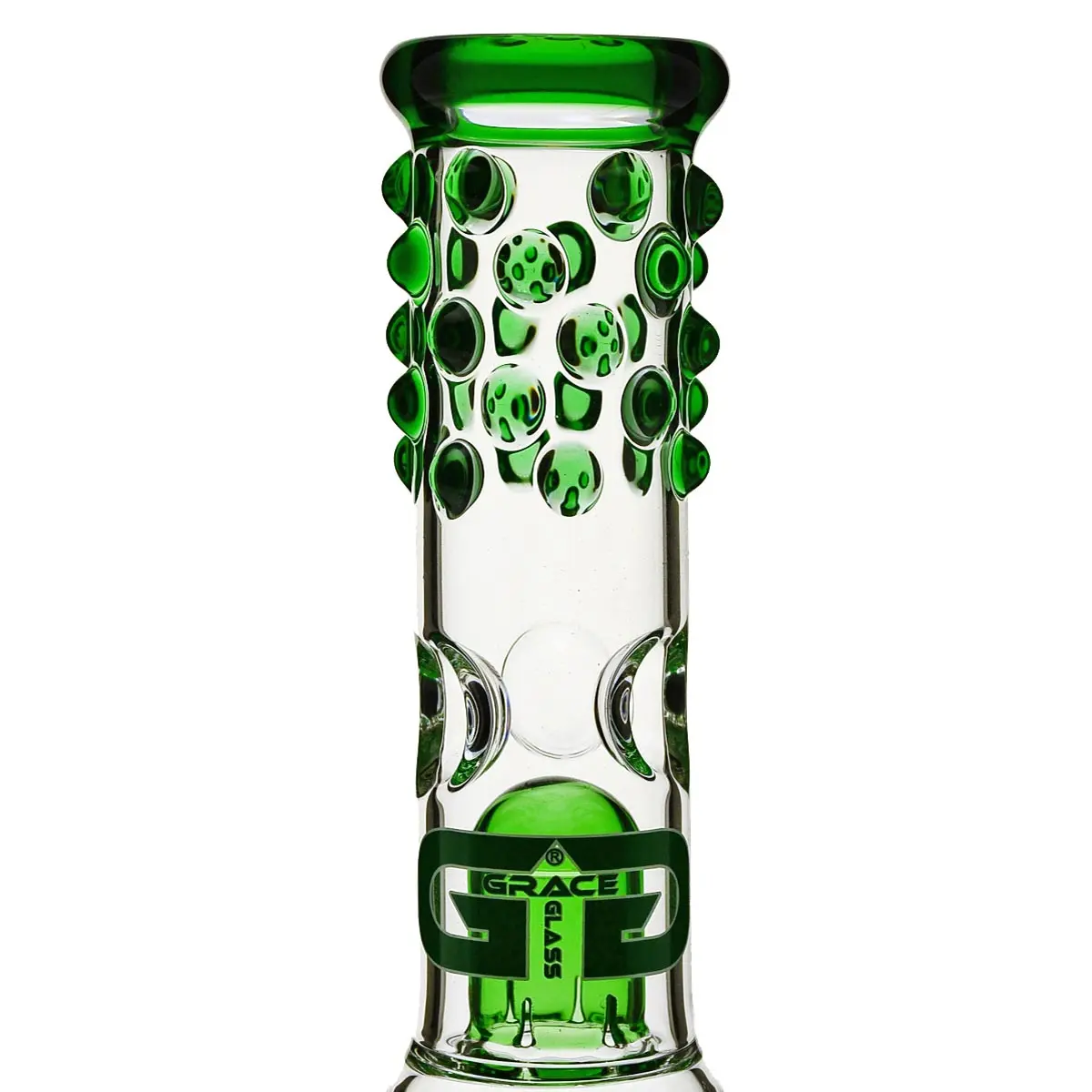 Grace Glass Bong en verre "Slender Green Sarah" 38 cm