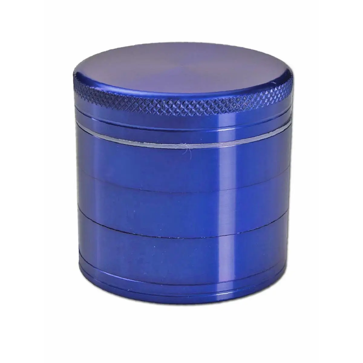 Grinder en aluminium 5 pcs. Avec double tamis bleu