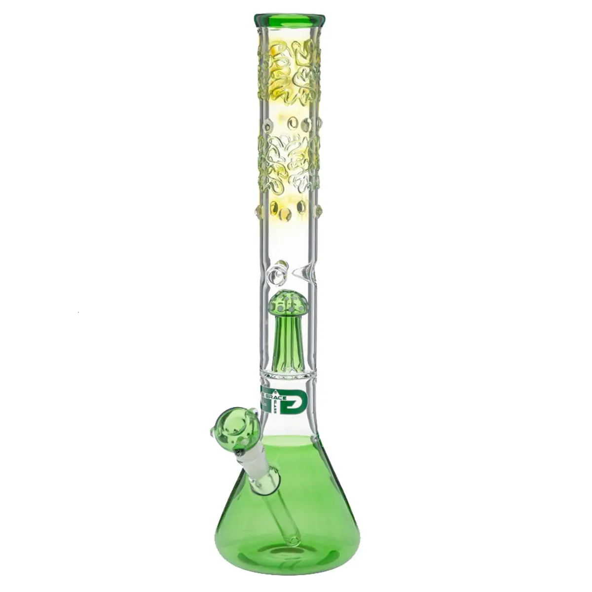 Grace Glass Bong en verre "Playful Green Patty" 50cm