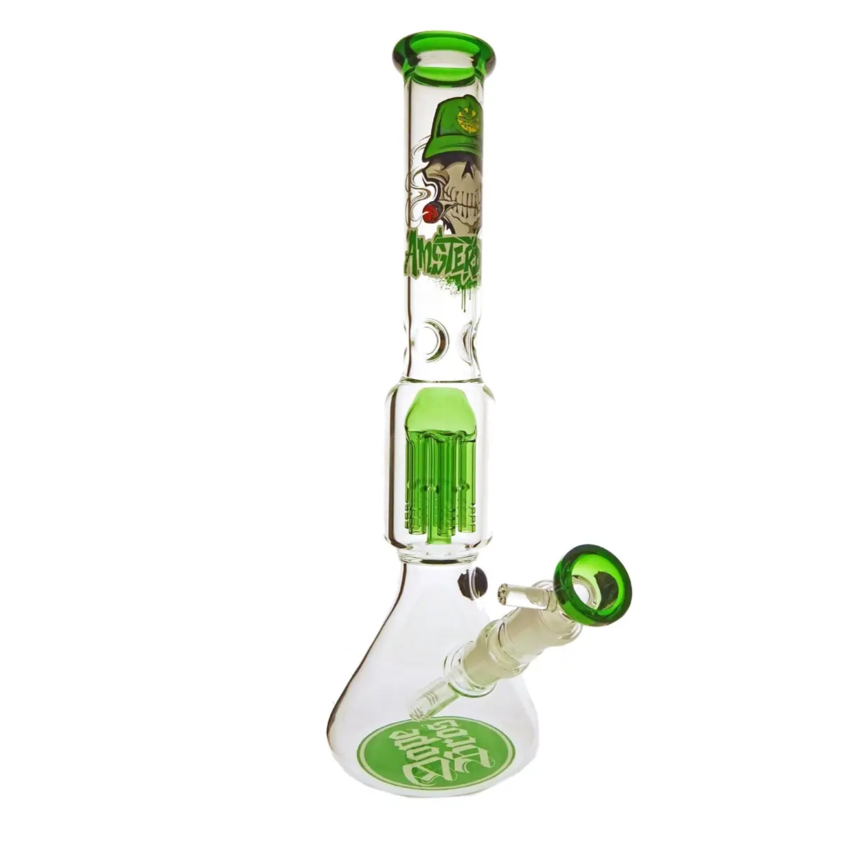 Amsterdam Skull Cone 18,8 - 36cm - 6 branches vert