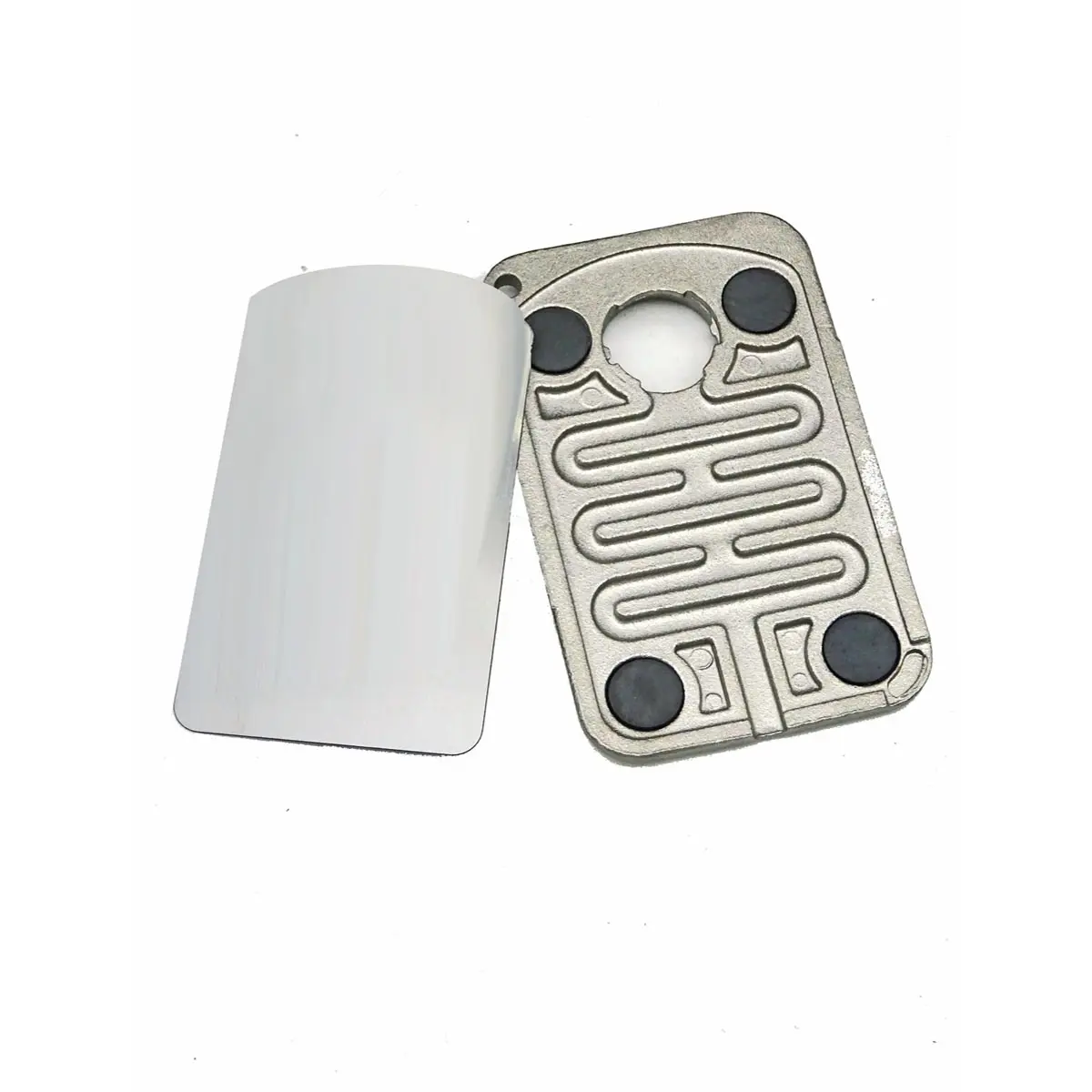 Silver Palm Leaf pipe magnetique