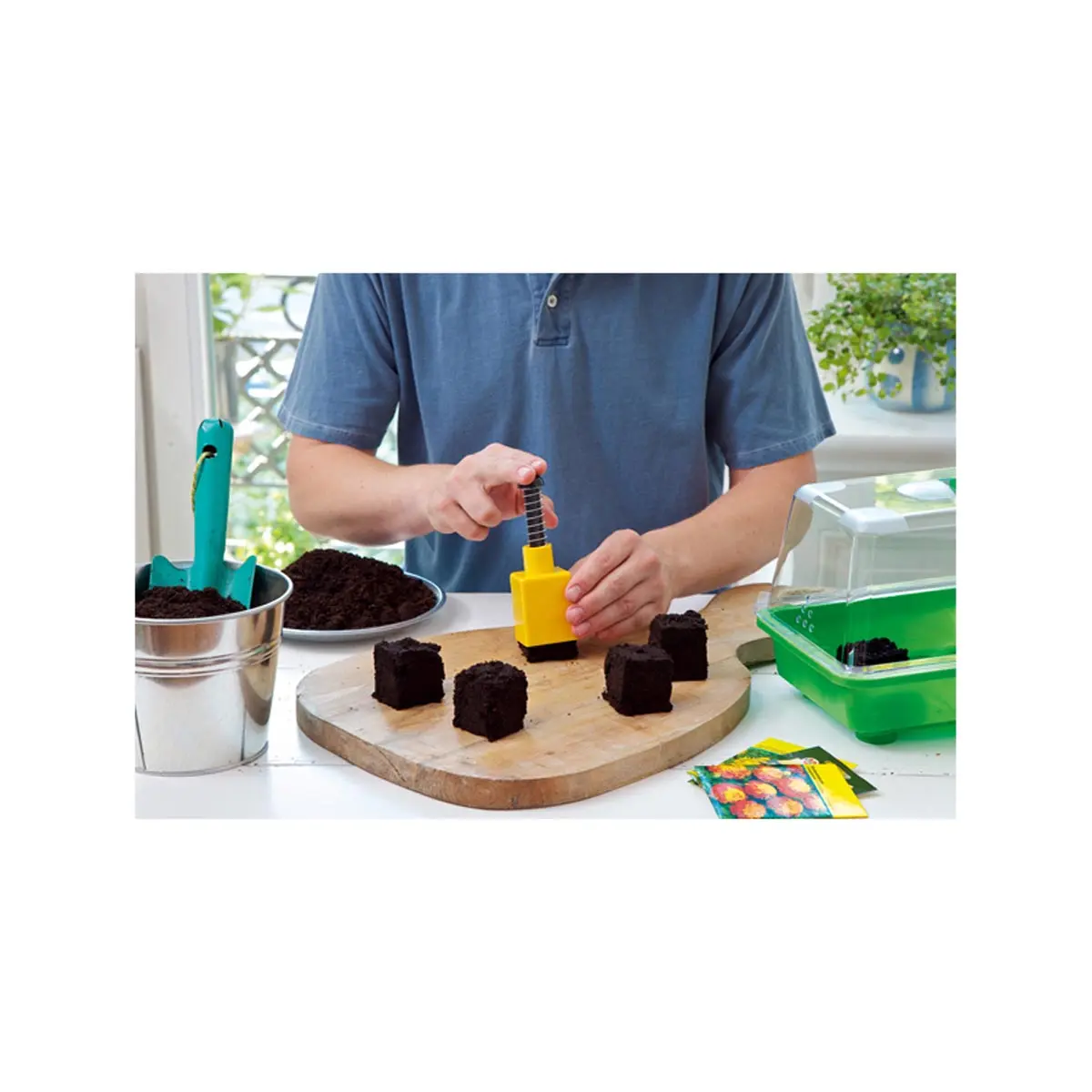 Presse mottes, 4 x 4 x 5 cm