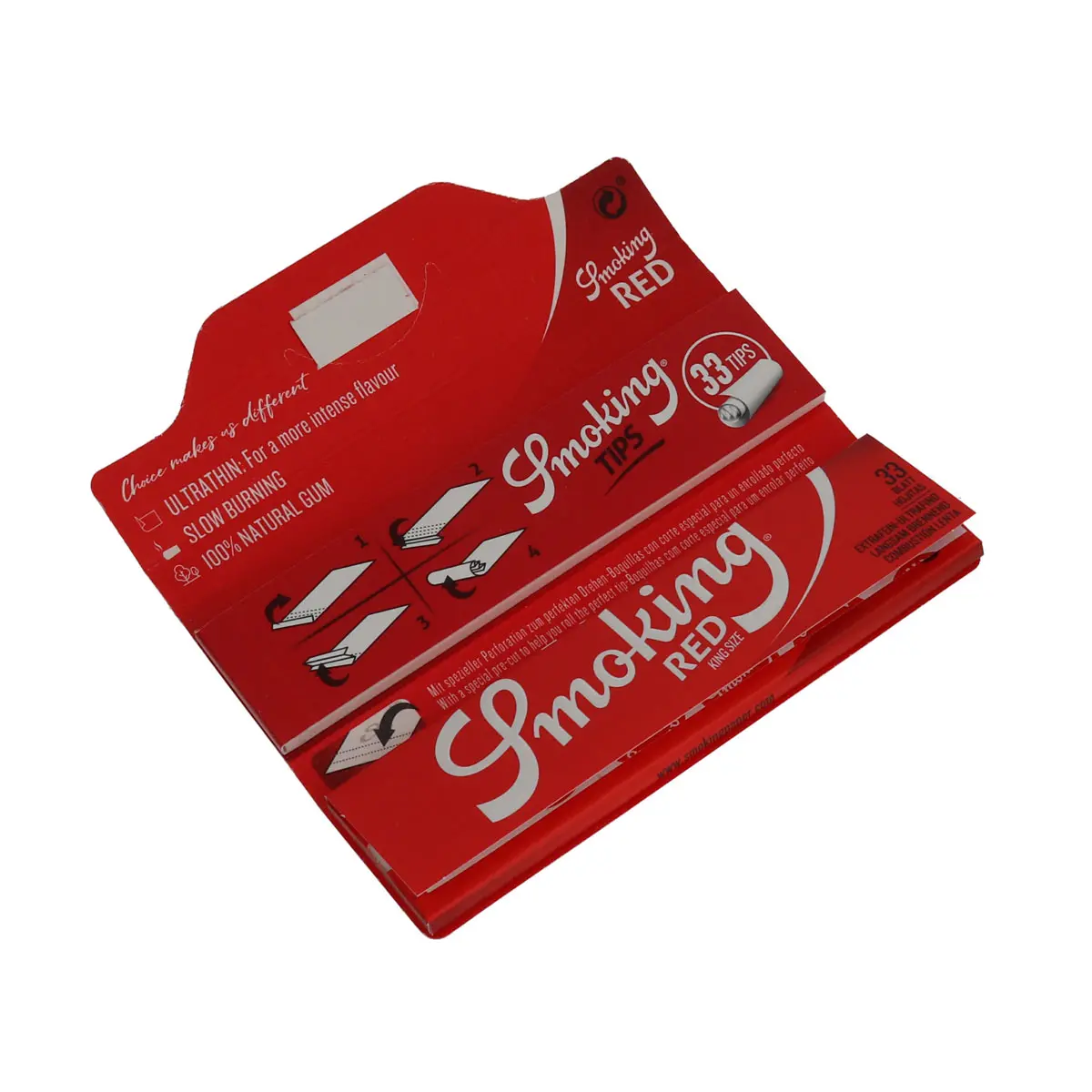 Smoking Red Kingsize feuilles + filtres