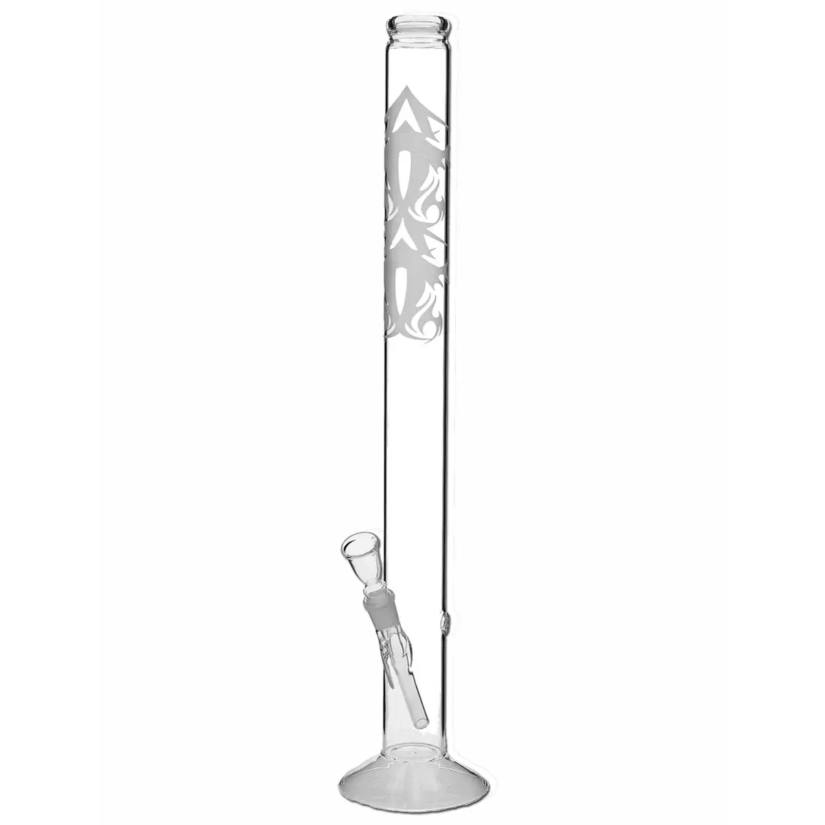 Bong en verre 60cm sablé