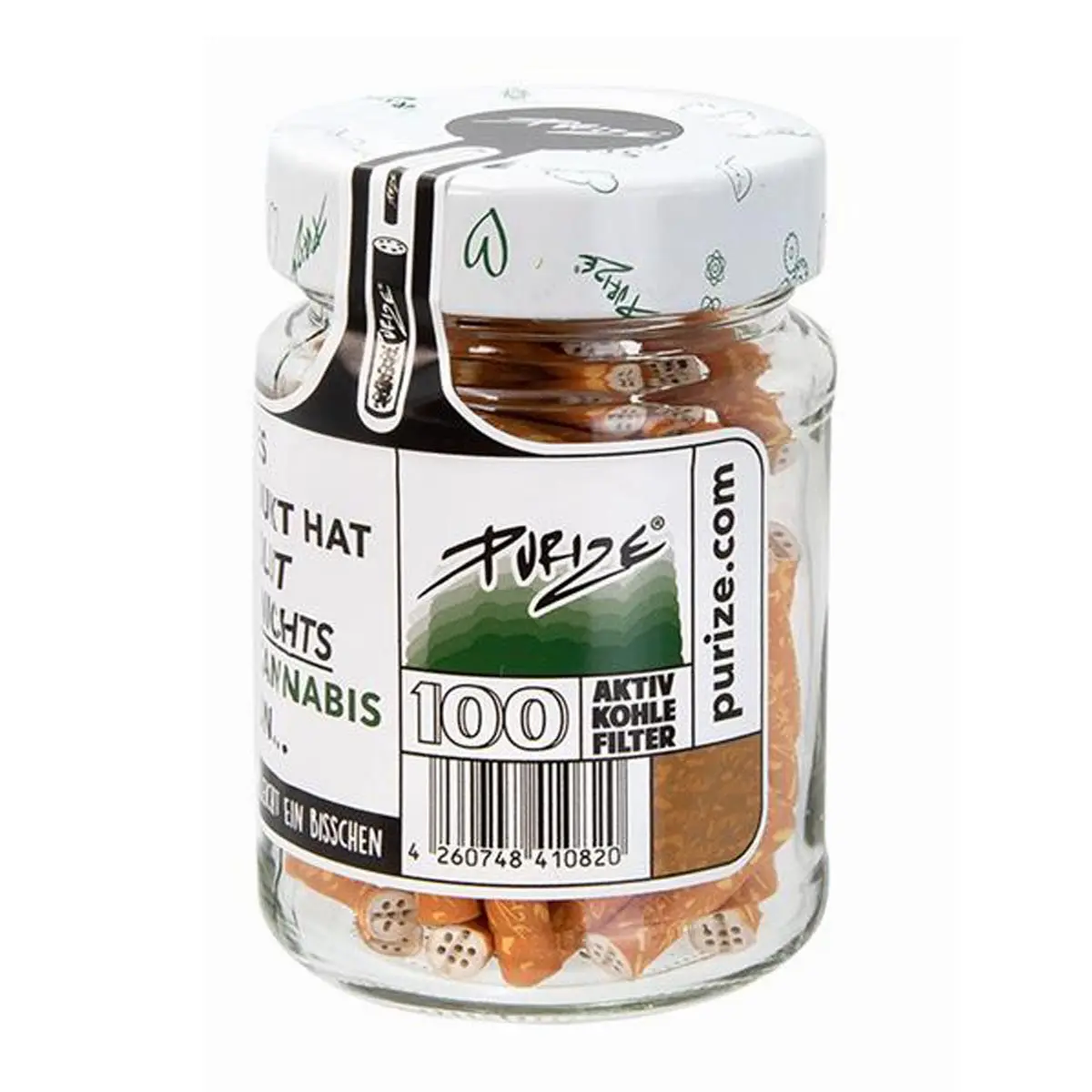 Filtre à charbon actif PURIZE® - XTRA Slim Size 100er - Spy