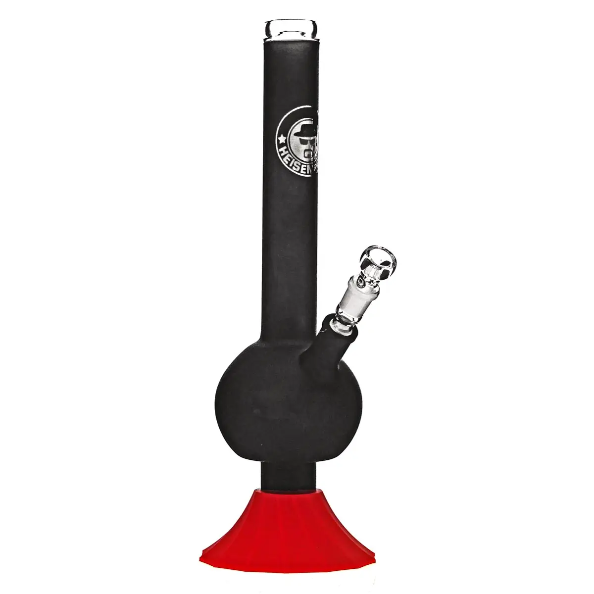 Heisenberg Bong en verre avec base en silicone 'Black Skyler'