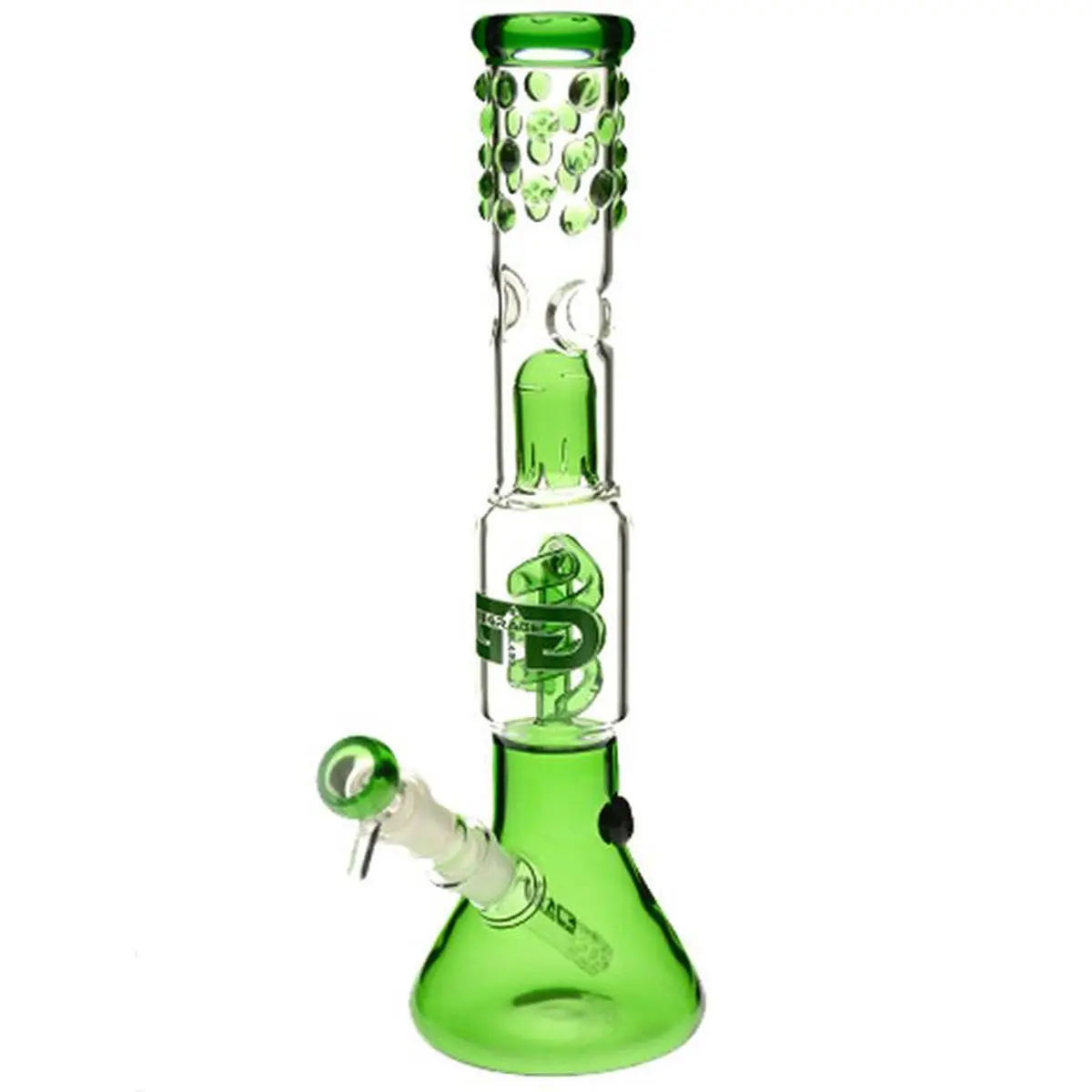 Grace Glass bang en verre "Lewd Green Lucy" 35cm
