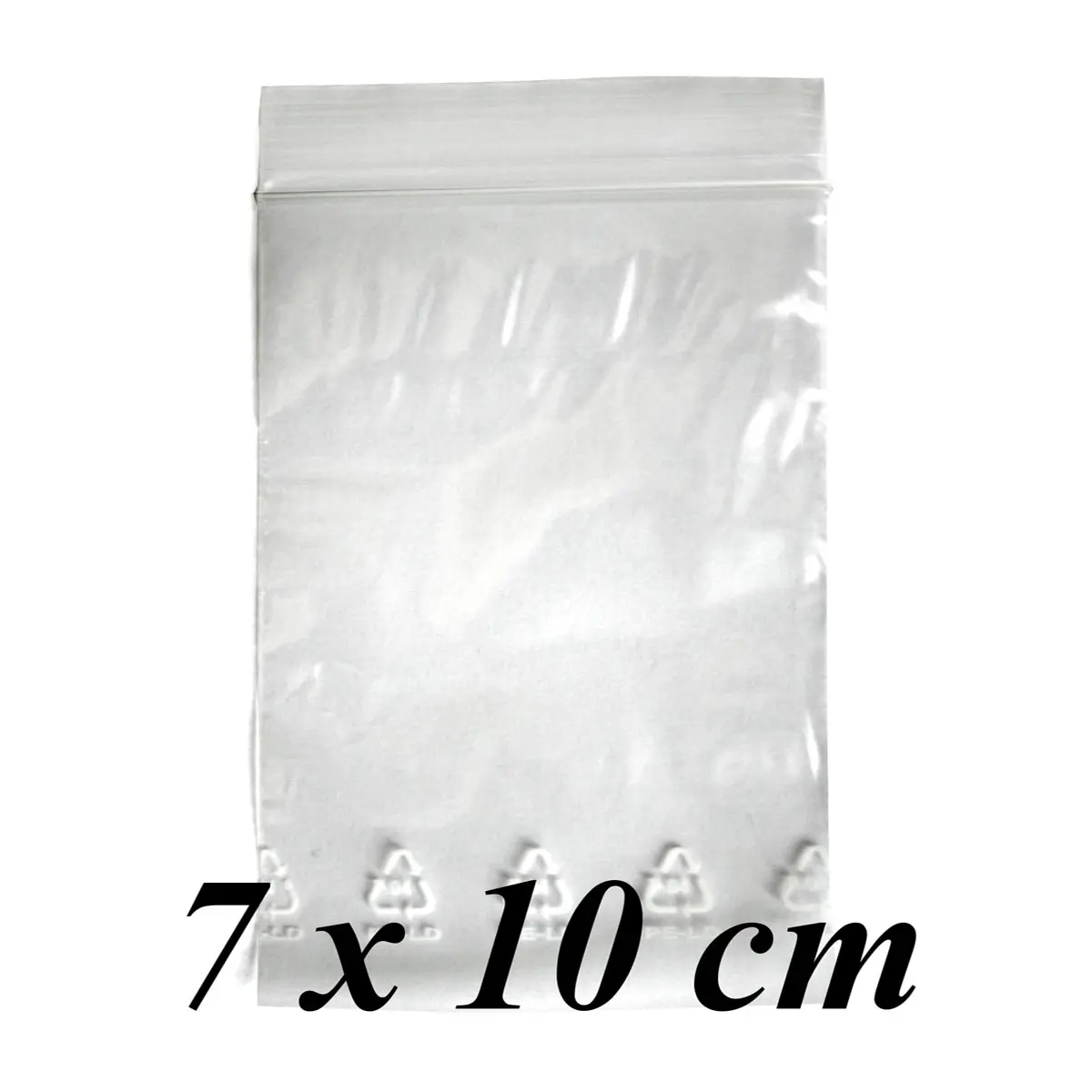 Sachets fermeture zip - 7x10cm - 90my