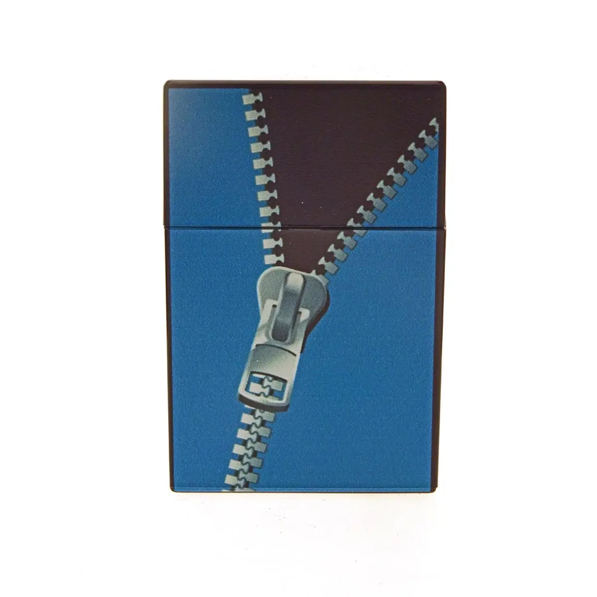 Boîte à cigarettes Zipper bleue