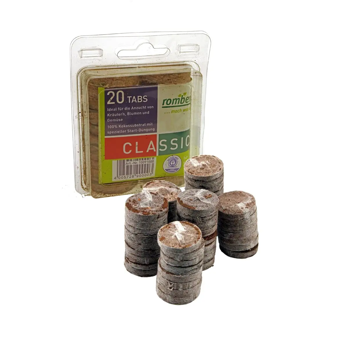 20 Pastilles de coco, Ø 3,6 cm