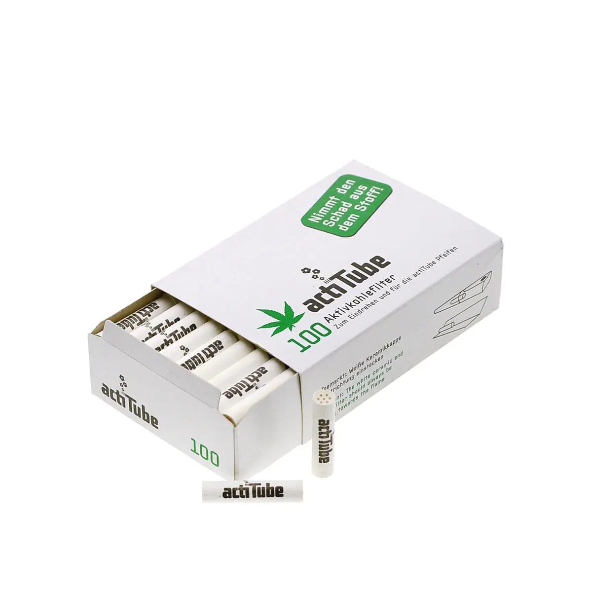 actiTube - Filtres à charbon actif 10 100 pcs