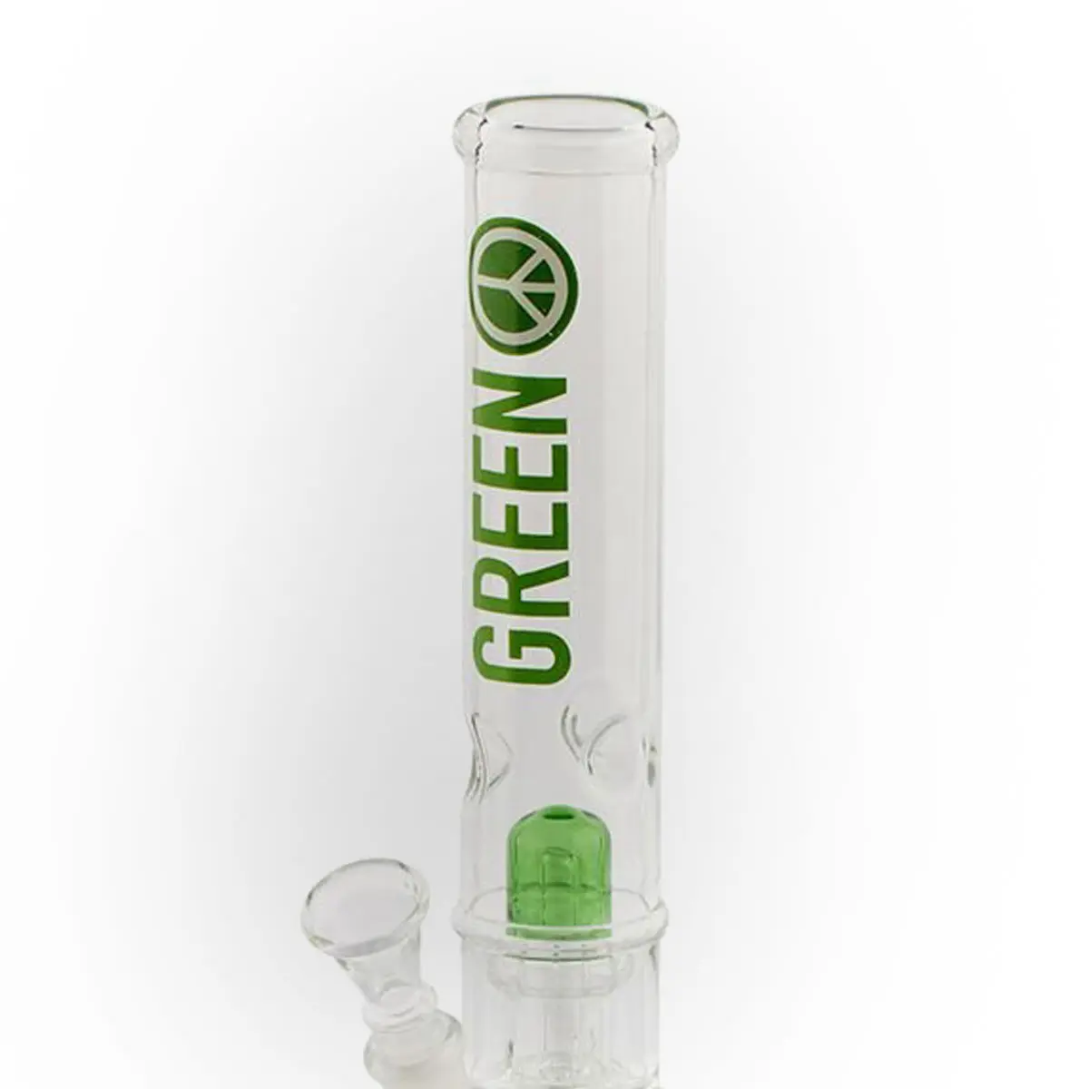Bong Greenline 'Peace' avec perc dome 35 cm