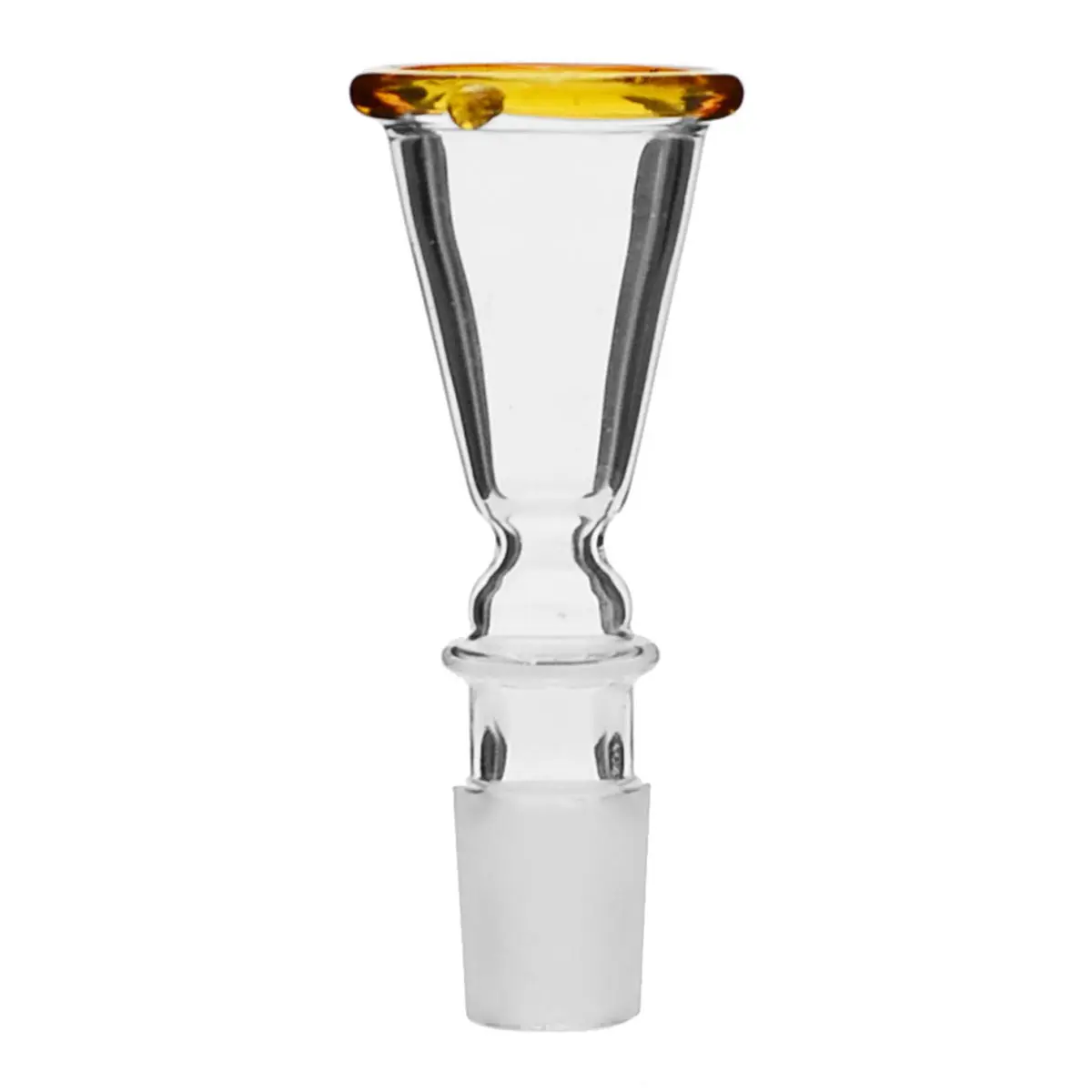 Foyer en verre entonnoir 18,8 jaune 