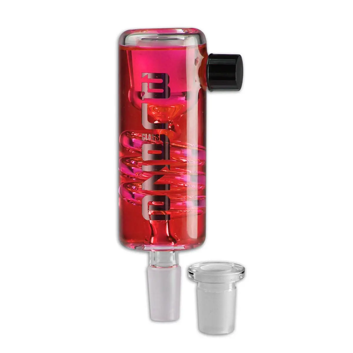 Blaze Glass 'Spiral' Refroidisseur de gel14,5/18,8  - rouge