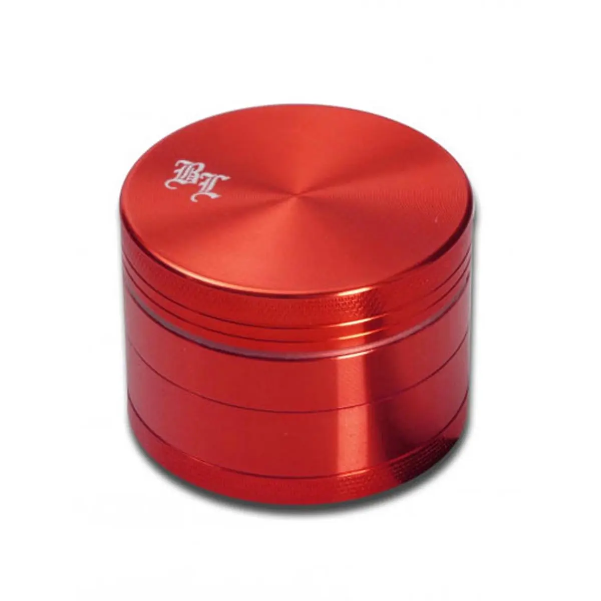 Grinder d'aluminium Black Leaf 4 pcs. avec aimant Ø 50mm rouge