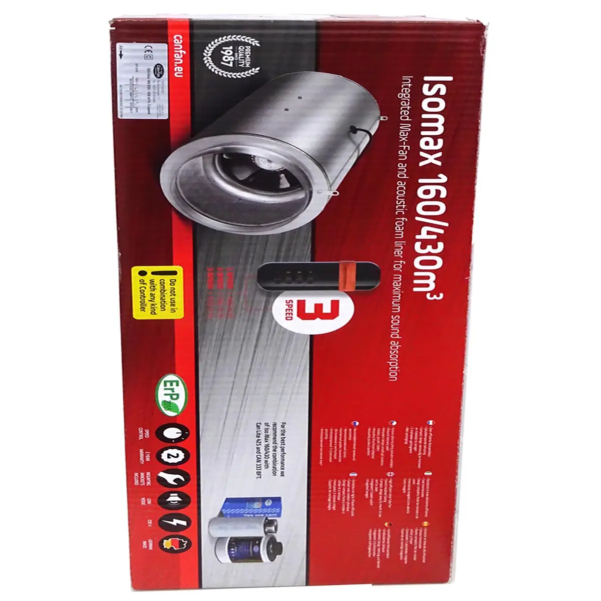 CAN Iso-Max 3-Speed 430m³/h