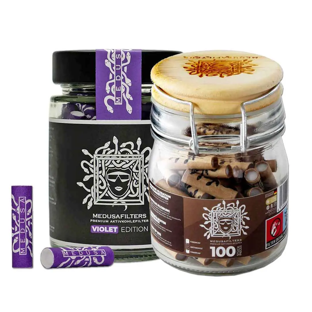 Medusa Filters Filtres à Charbon Actif 6mm 100 Unités