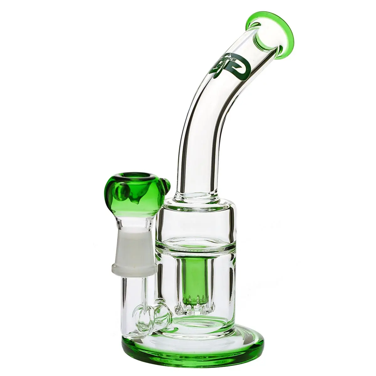 Grace Glass Bong en verre "Svelte Green Svenya" 22 cm