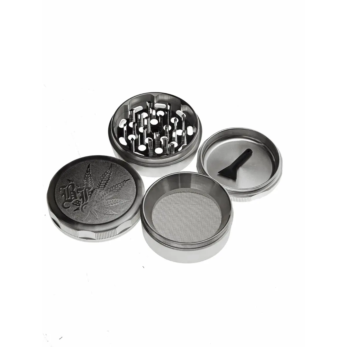 Goblet Grinder 4 pcs. Ø 63 mm argenté
