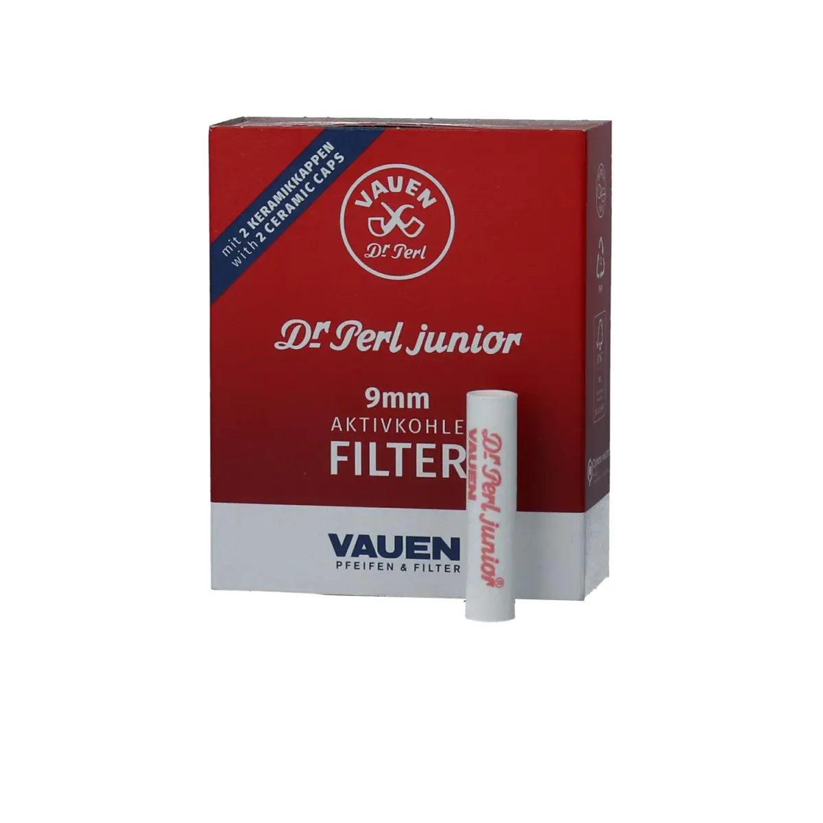 Pearl Junior Junior filtre à charbon actif 40pcs 9mm