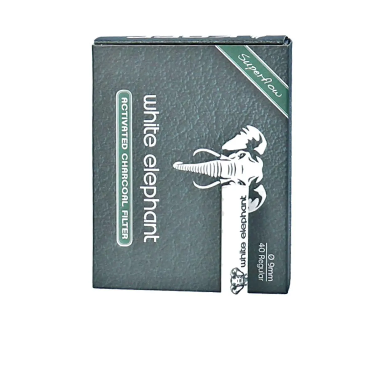 White Elephant Filtre à charbon actif 9mm - 40pcs
