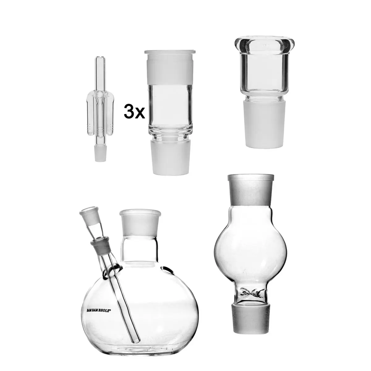 Bong modulaire boule 2000ml + ICE + 3x Perc