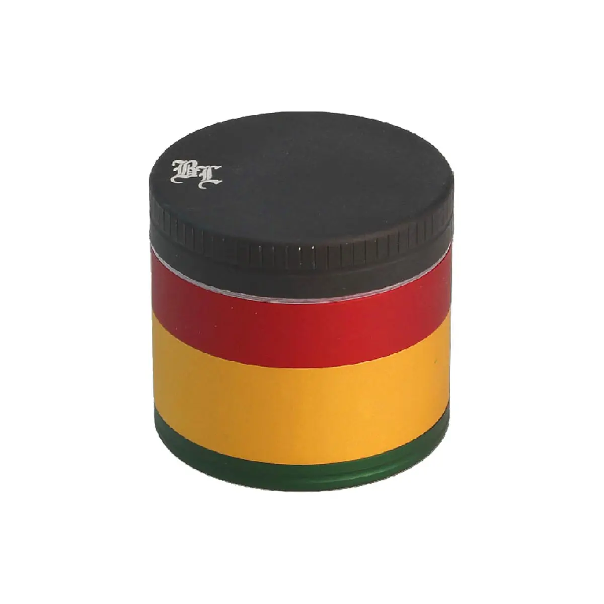 Meuleuse en aluminium Black Leaf 4 pièces mattes - rasta