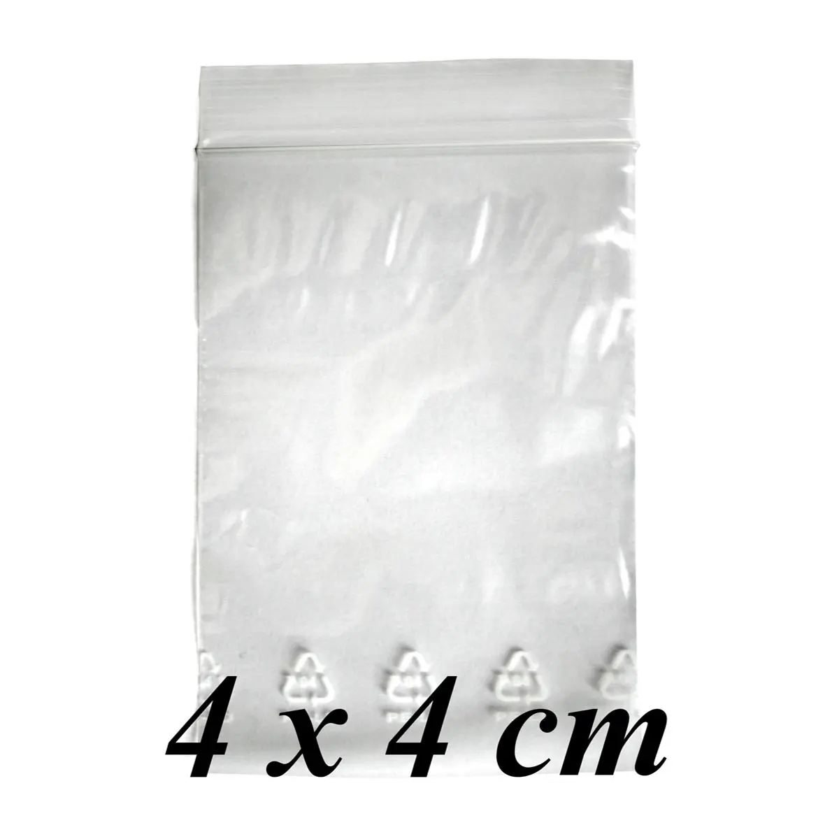 Sachets fermeture zip - 4x4cm
