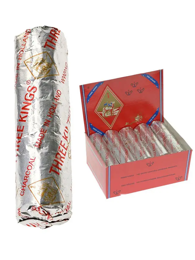Three Kings charbon à chicha 3 cm 