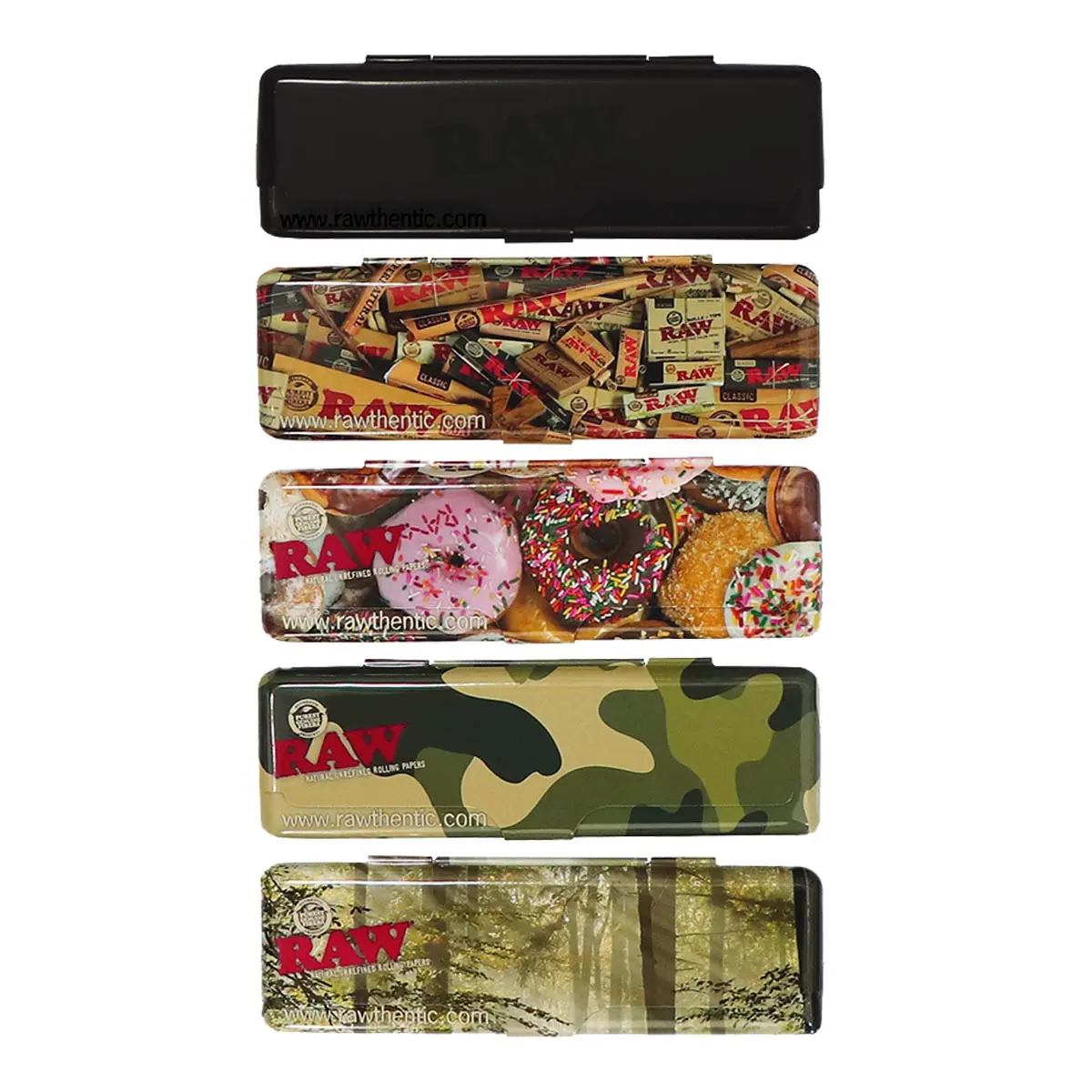 RAW Etui en métal papier à cigarettes 1 1/4