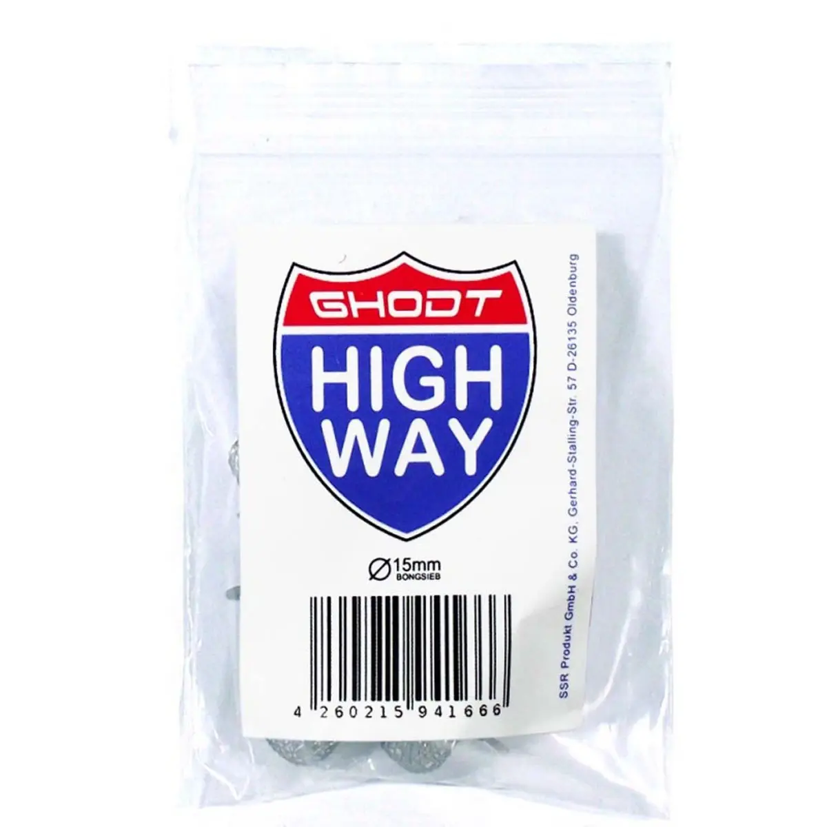 GHODT Highway tamis Bong 15mm