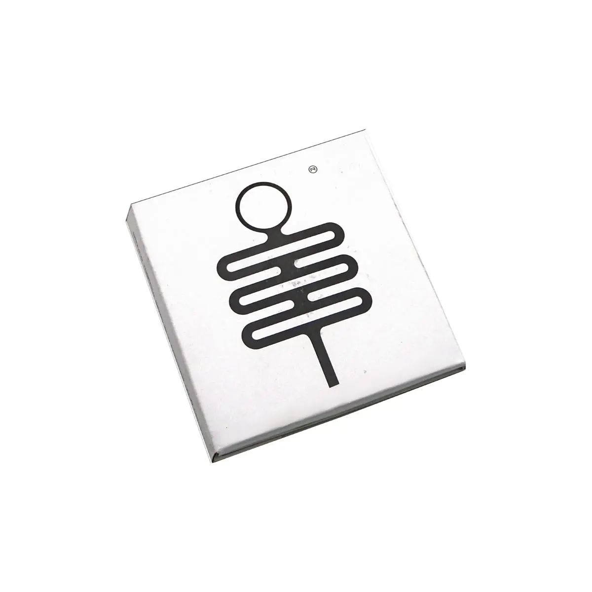 Silver Palm Leaf pipe magnetique