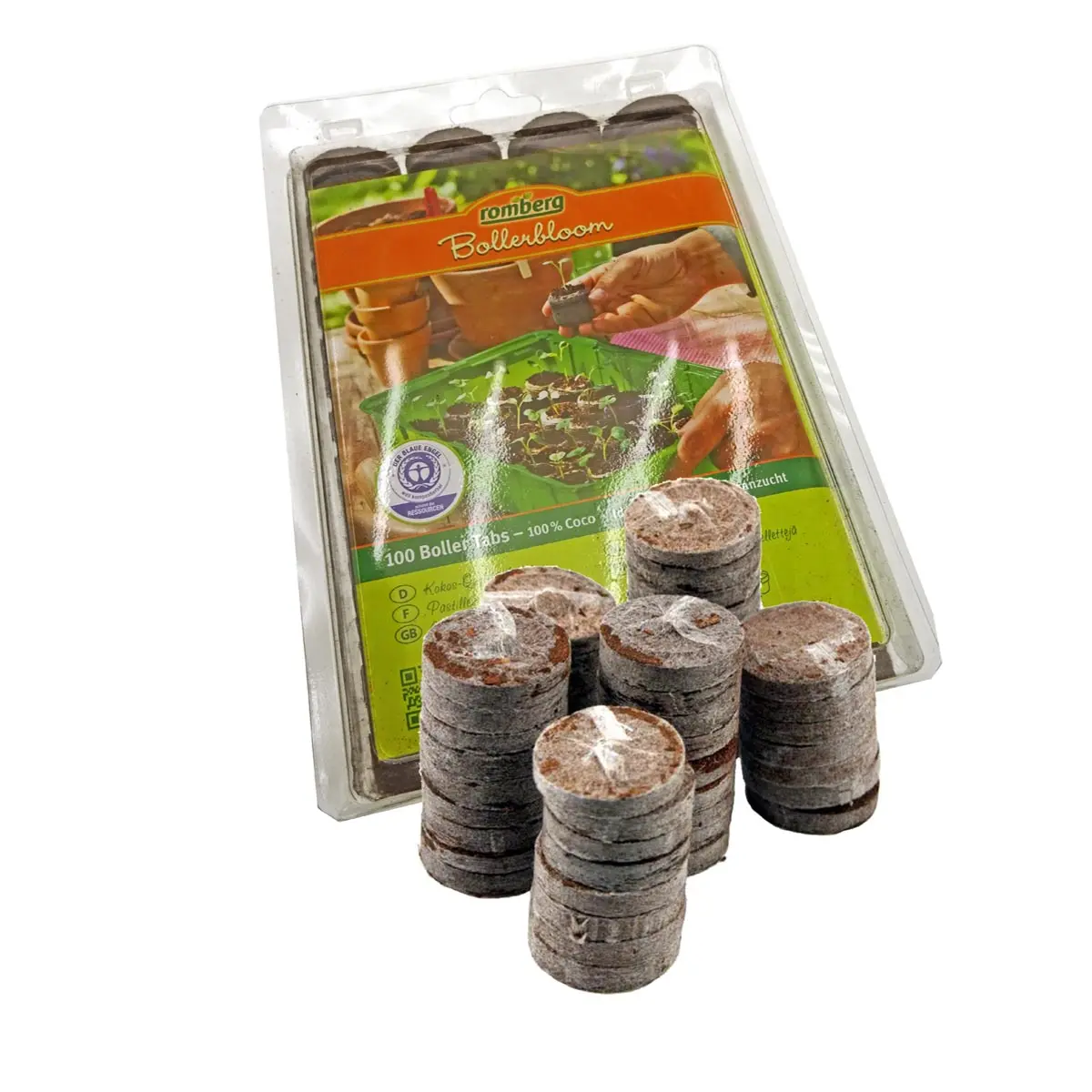 100 Pastilles de coco, Ø 3,6 cm