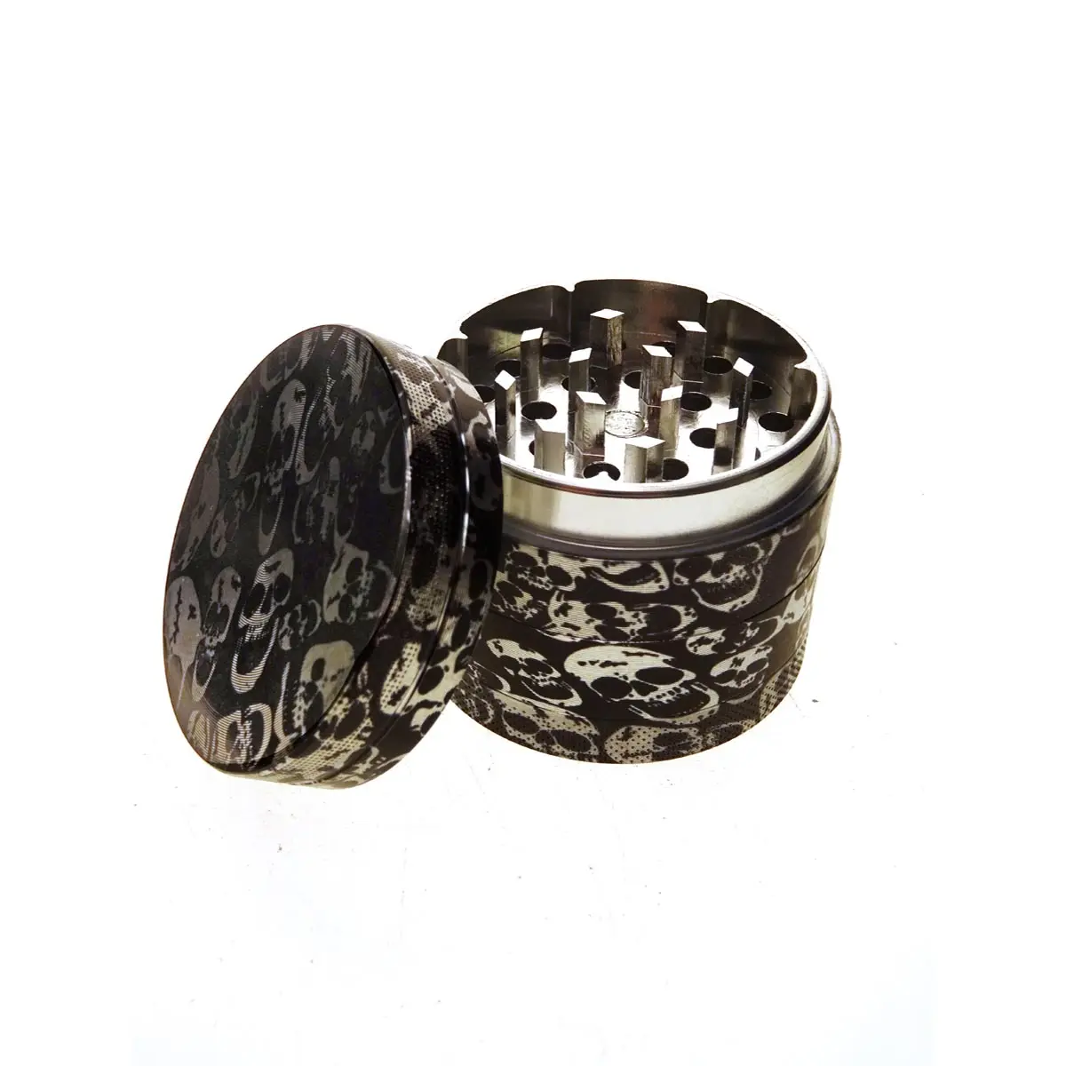 Grinder en aluminium avec tamis - 50mm - Crânes