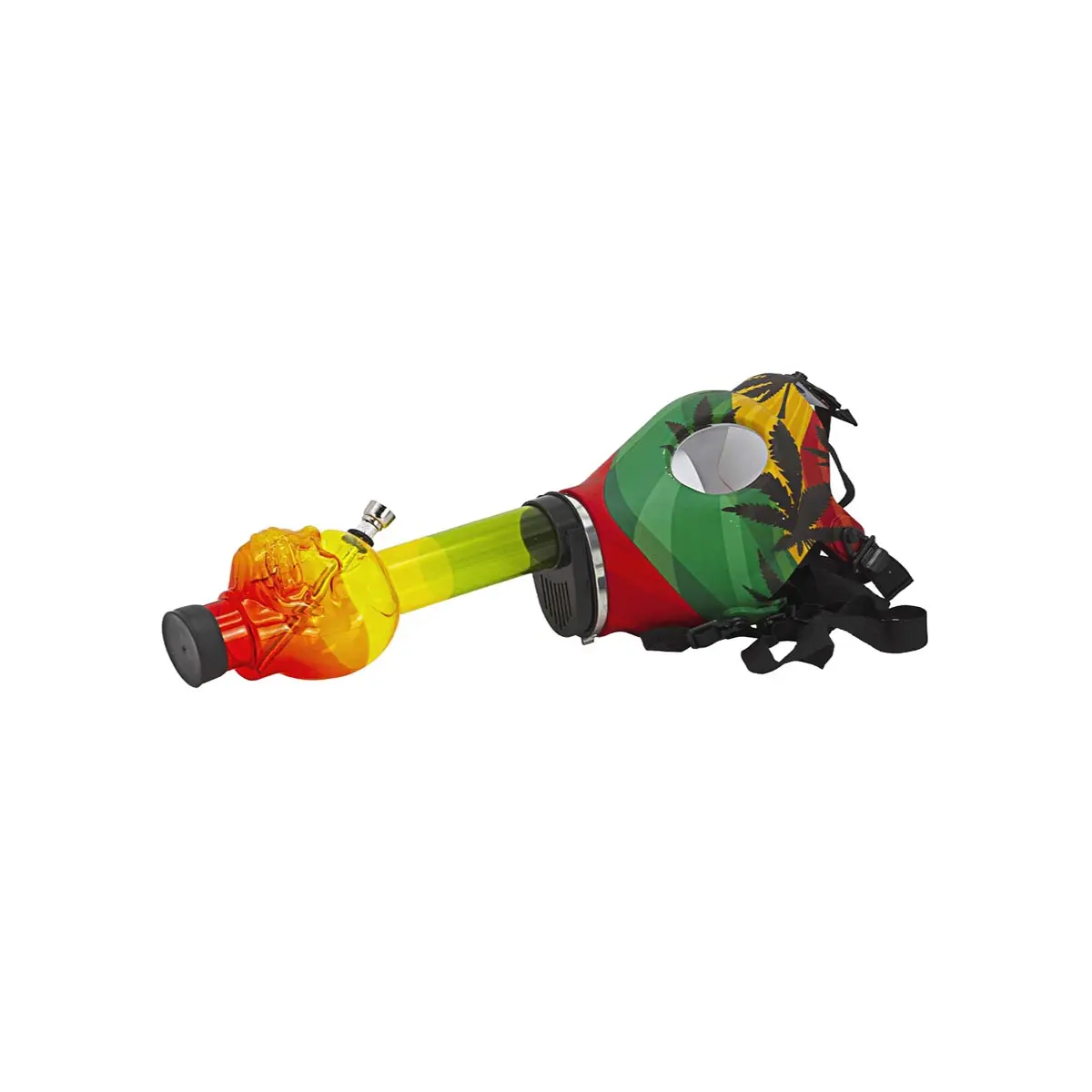 Bong+  masque à gaz 'Rasta'