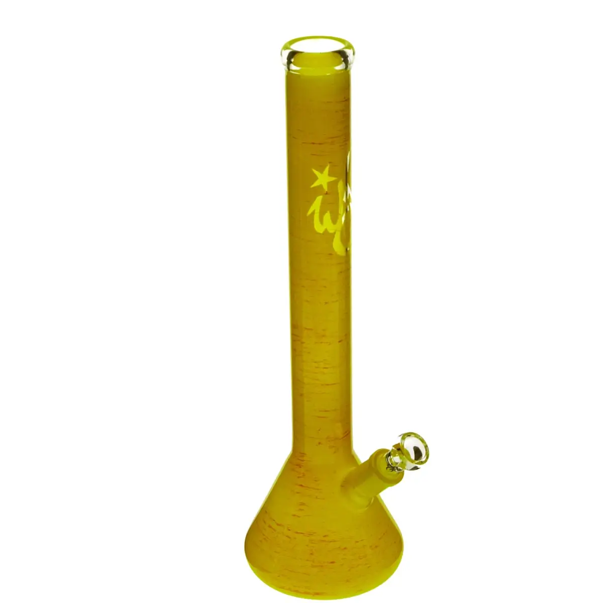 Bong Erlenmeyer Weedstar 40cm BrightColor jaune vif
